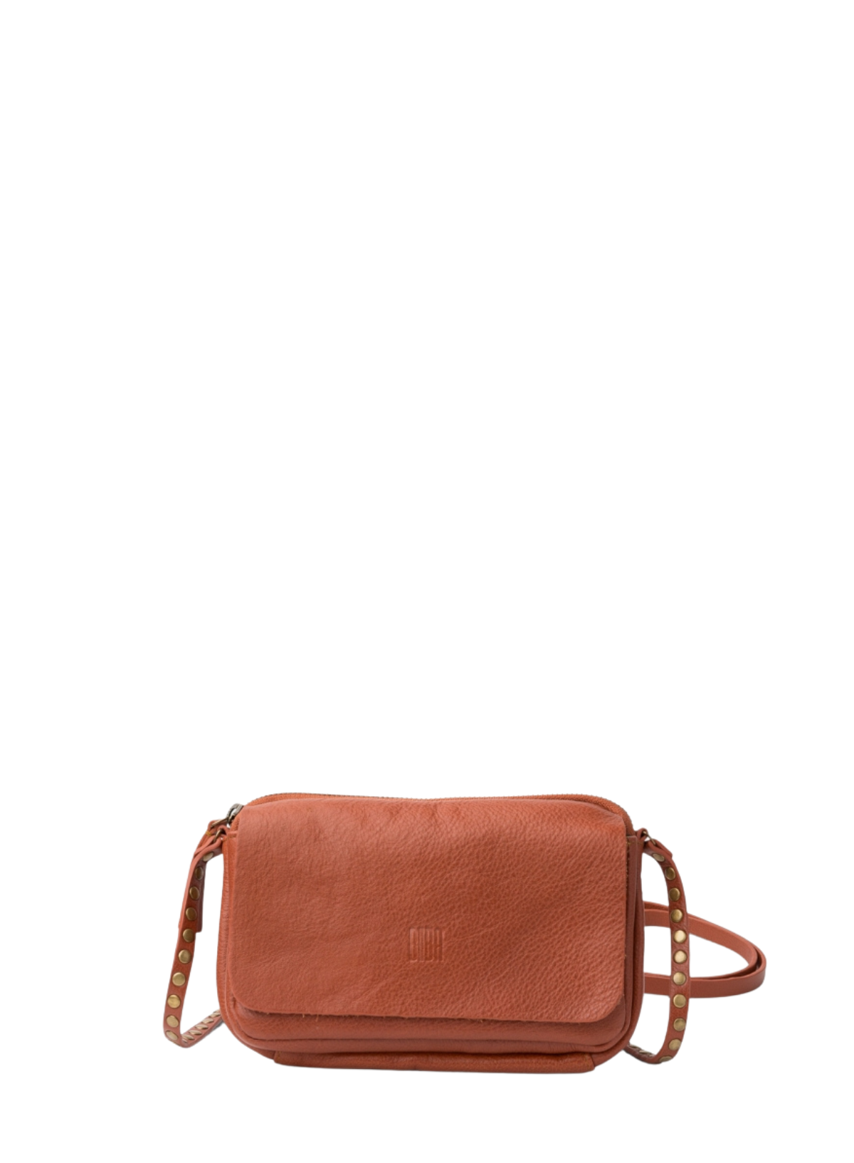 Biba Brewton Rust Leather Cross Body Bag