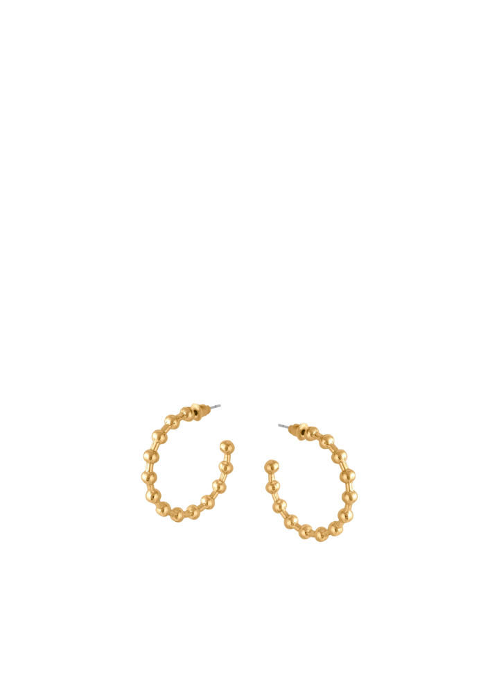Louise Ball Shaped Earrings in Gold from Big Metal