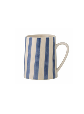 Striped Blue Begonia Mug from Bloomingville