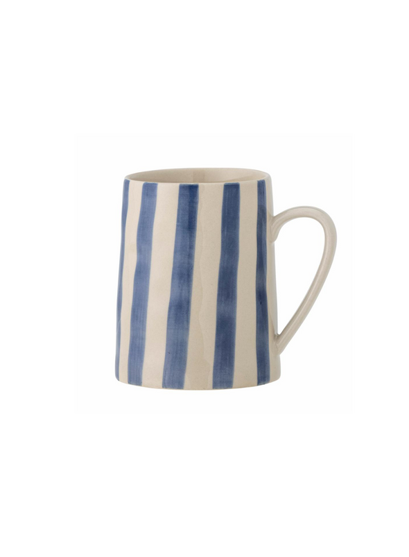 Striped Blue Begonia Mug from Bloomingville