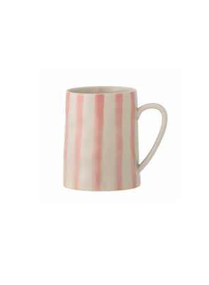 Striped Rose Begonia Mug from Bloomingville