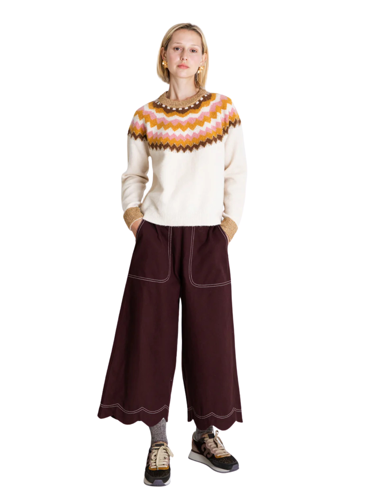 Gigi Jumper in Winter White Multi from Bonté