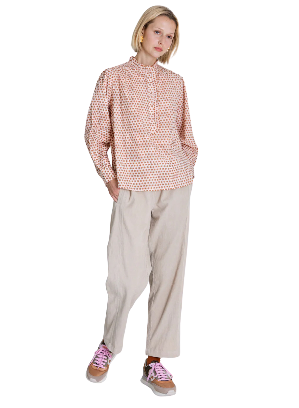 Anais Shirt in Cinnamon/Blush from Bonté