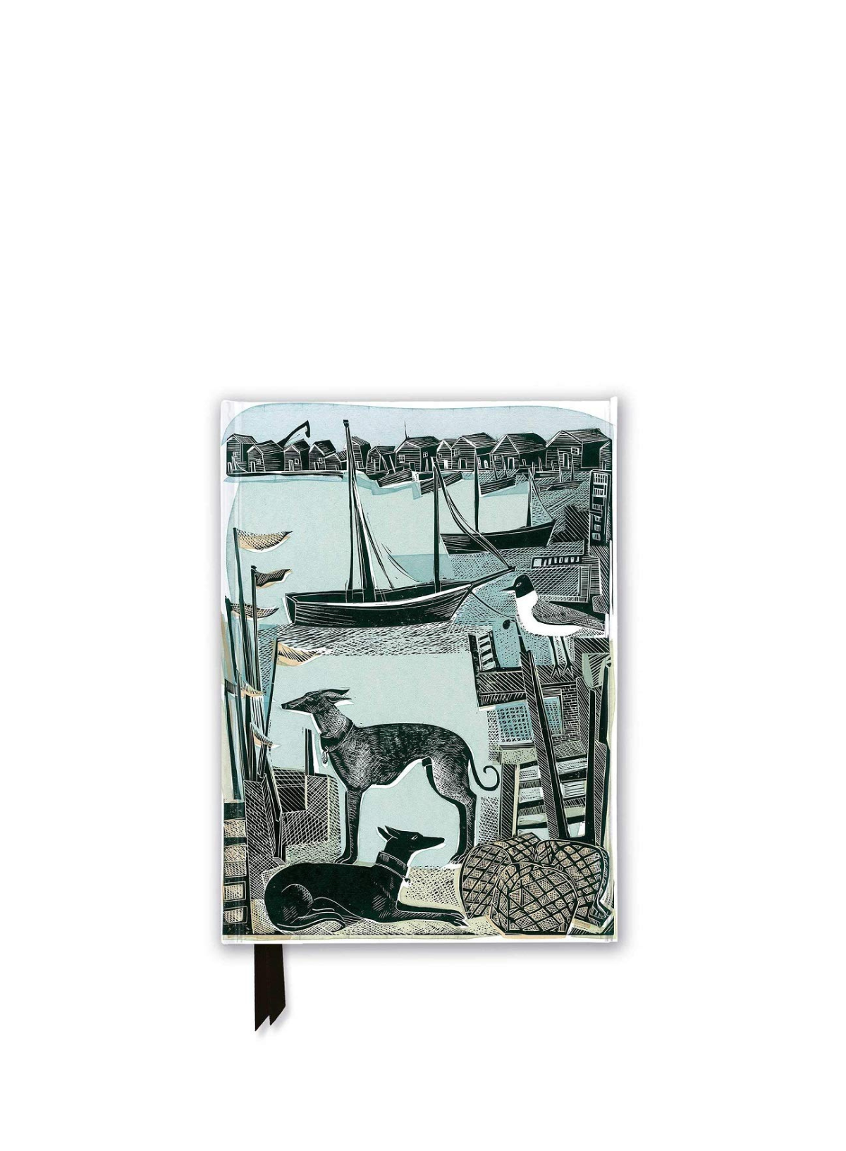 Angela Harding Harbour Whippets Ruled A5 Journal