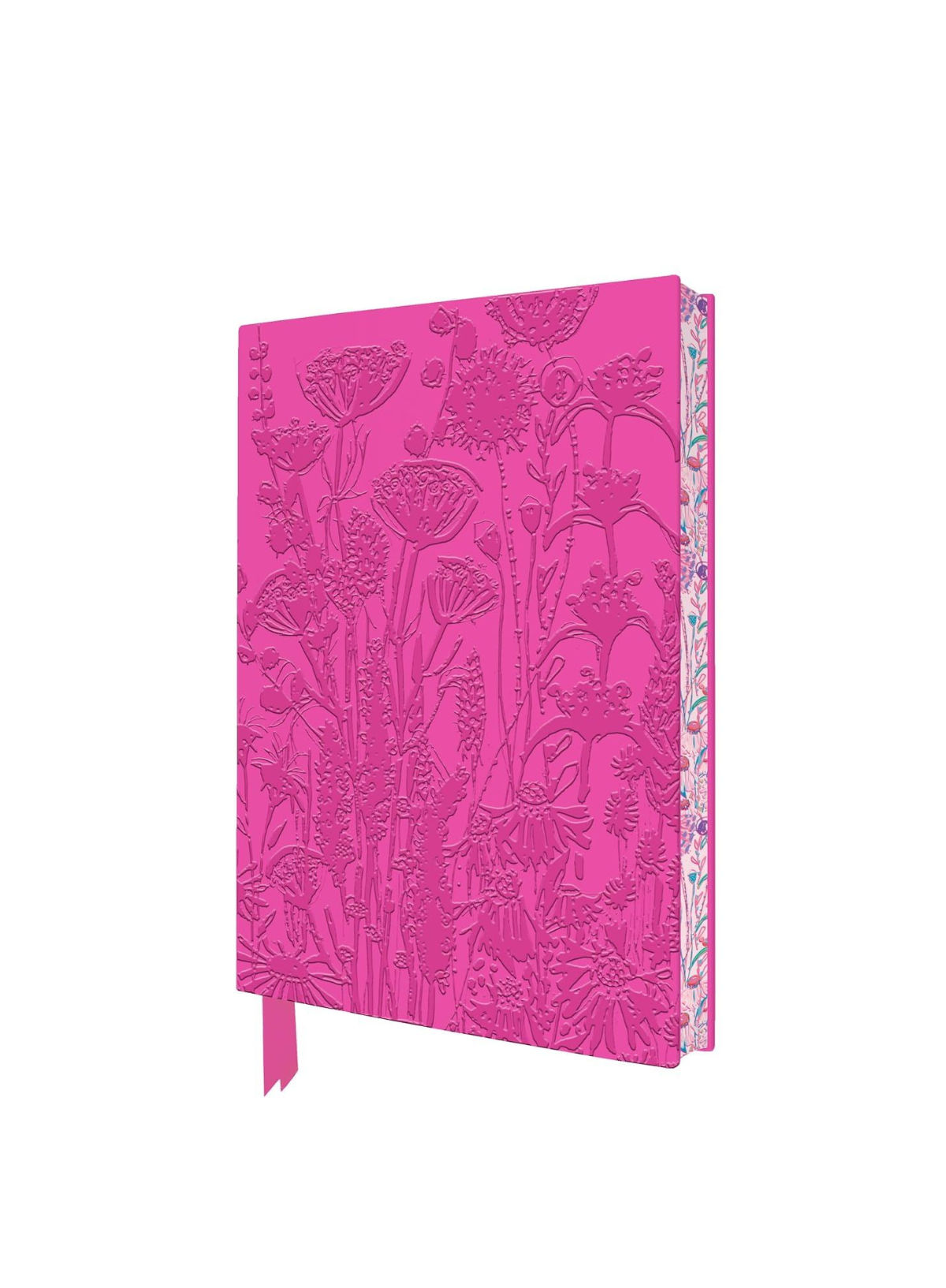 Lucy Innes William Pink Garden Artisan Art Ruled A5 Notebook