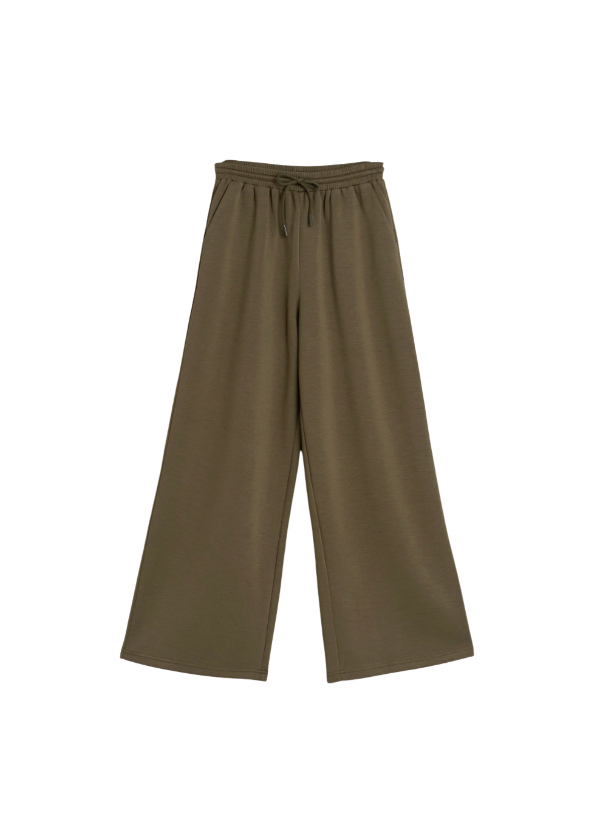 Indi & Cold Wide Leg Trousers in Khaki