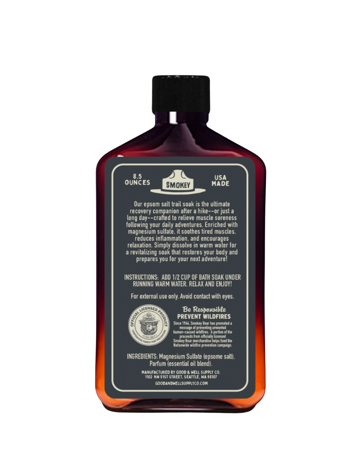 Smokey Bear Trail Soak - Citrus and Pepper -  from Good & Well Supply Co.