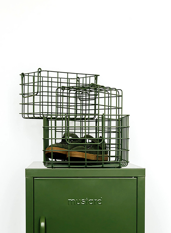 Wire Small Locker Basket from Mustard