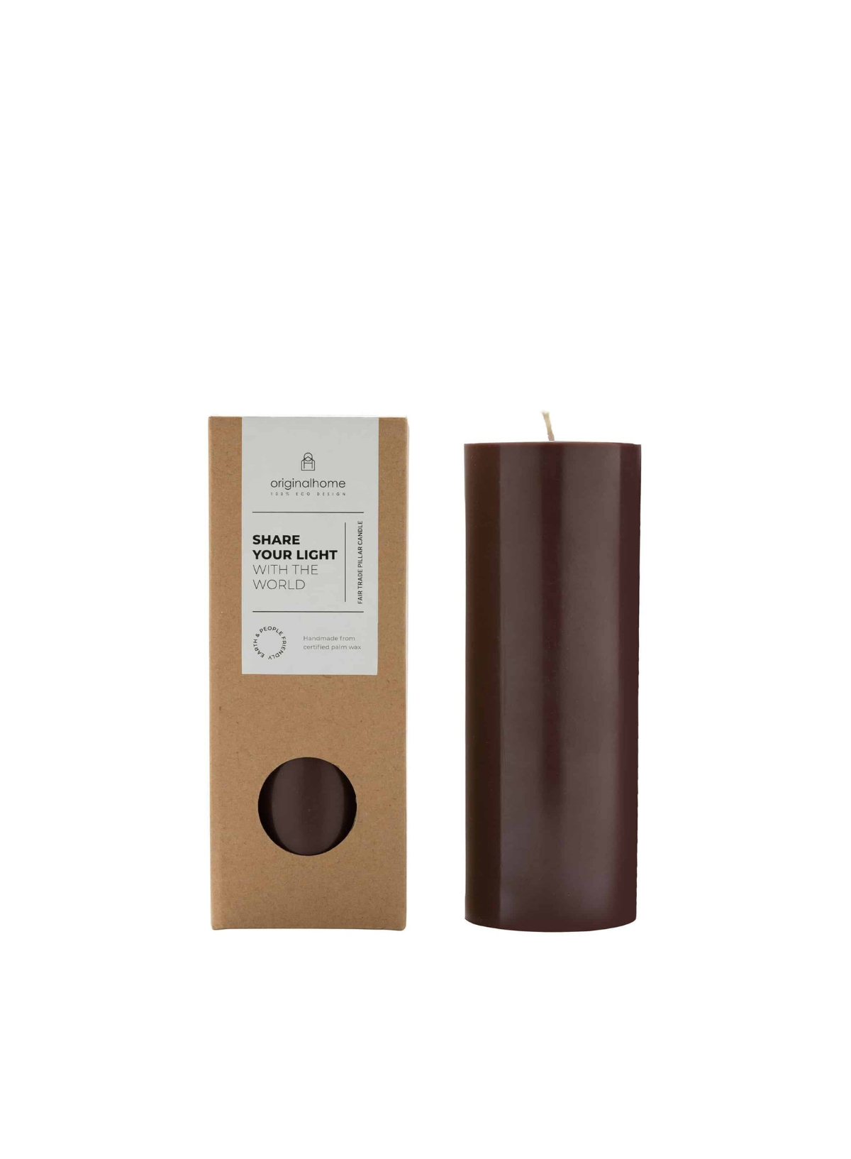 Pillar Candle in Dark Grape 7.5x20cm from Original Home