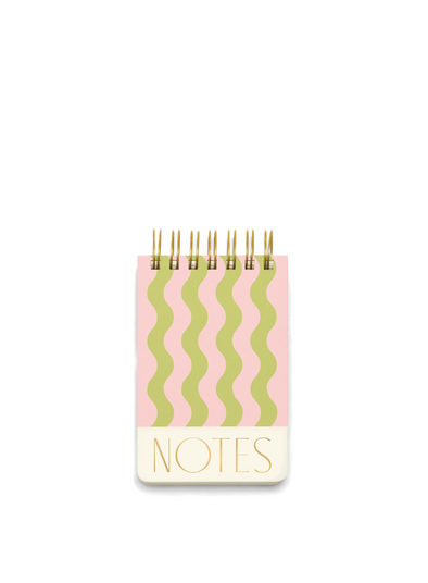 Twin Wire Notepad in Wavy Stripes from Designworks Ink