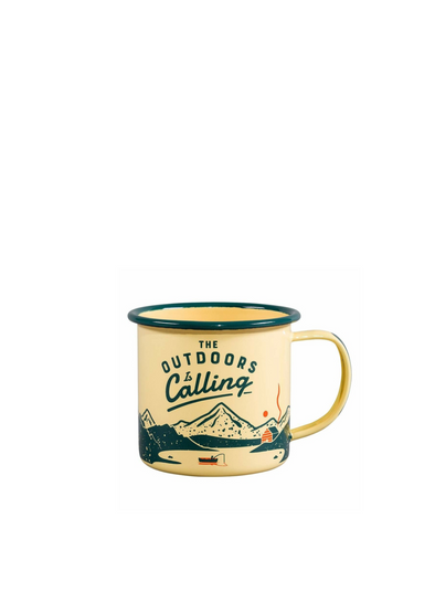 Enamel Mug - Outdoors is Calling from Gentlemen's Hardware