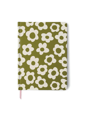 Jumbo Soft Touch Journal in Green Groovy Floral from Designworks Ink