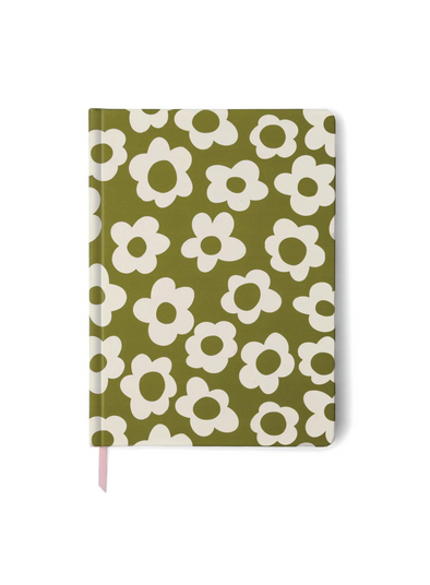Jumbo Soft Touch Journal in Green Groovy Floral from Designworks Ink