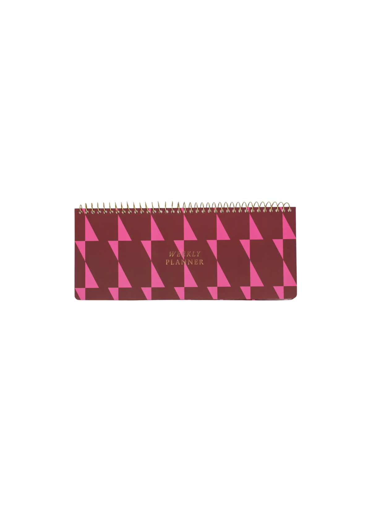 Designworks Weekly Planner Pad - Burgundy + Pink
