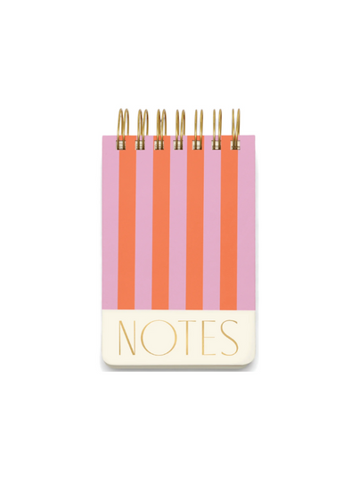 Twin Wire Notepad in Stripes from Designworks Ink