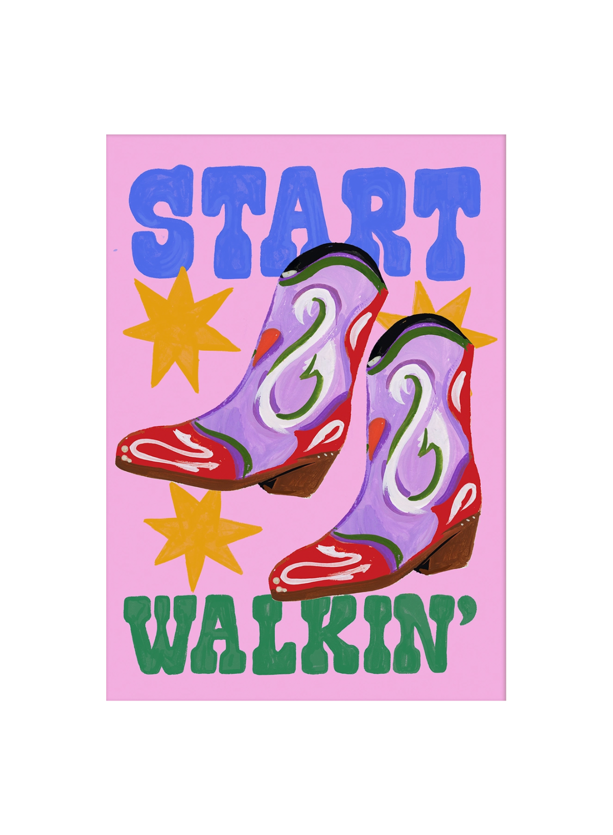 Eleanor Bowmer Start Walkin' Print A4