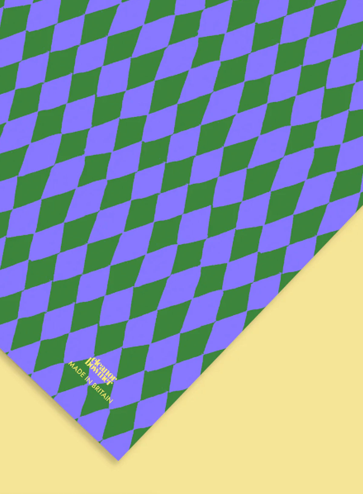 Emerald And Lilac Harlequin Gift Wrap from Eleanor Bowmer