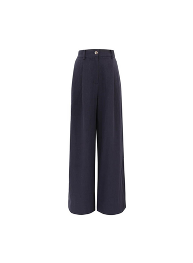 Philo Wide Leg Trousers in Bleumarine from FRNCH