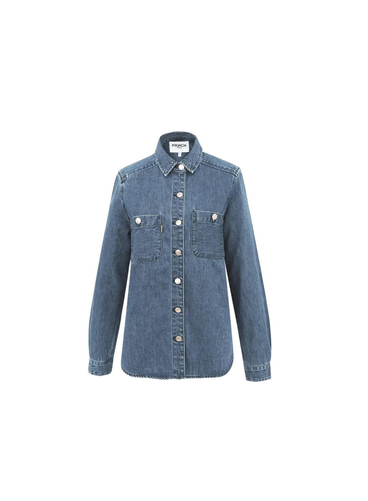 Adina Denim Shirt in Blue Jean from FRNCH