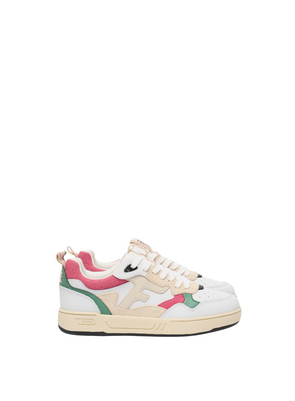 Dahlia Leather Trainers in White from Faguo