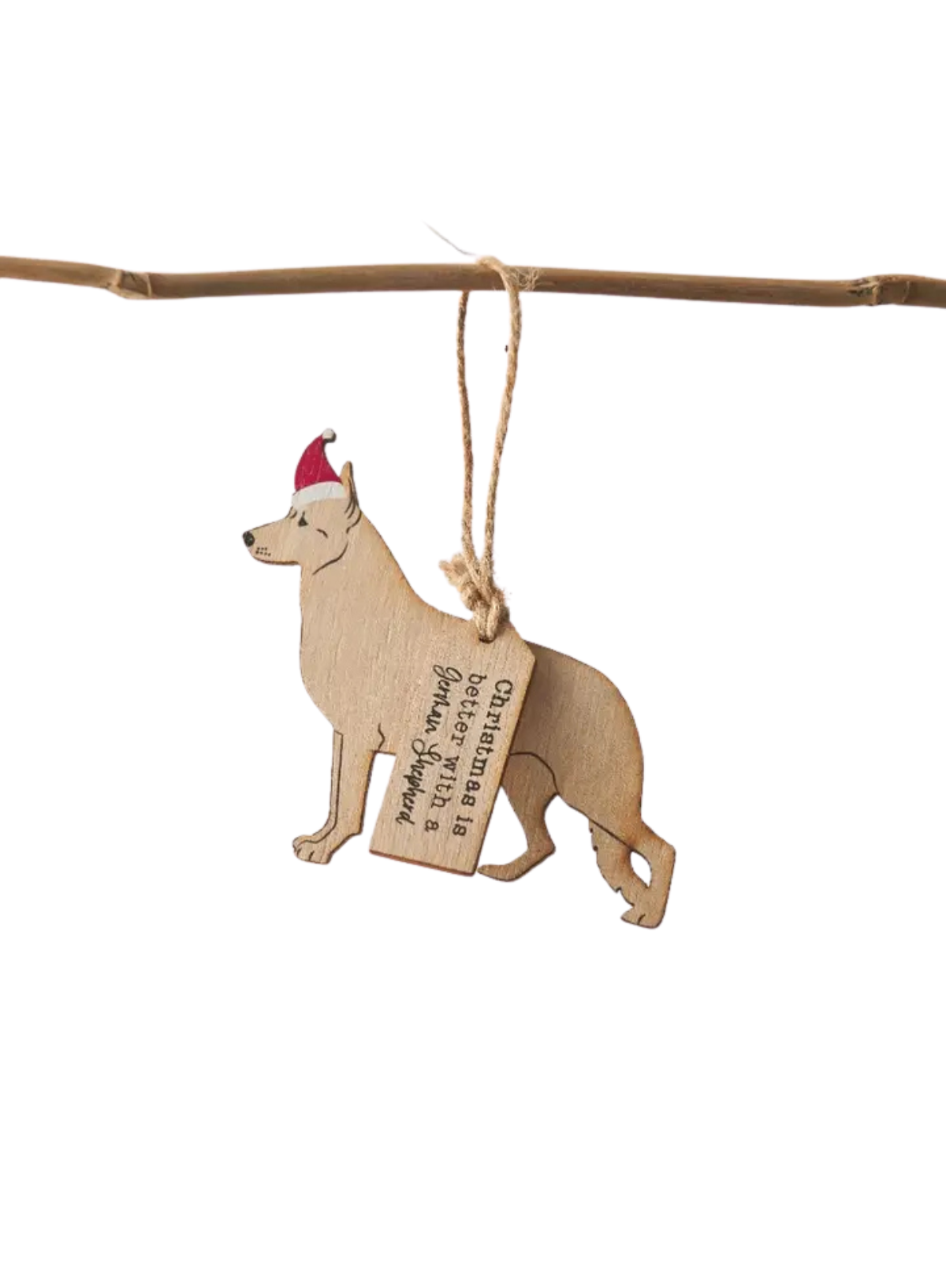 Gainsborough Giftware Christmas German Shepard Silhouette Hanger