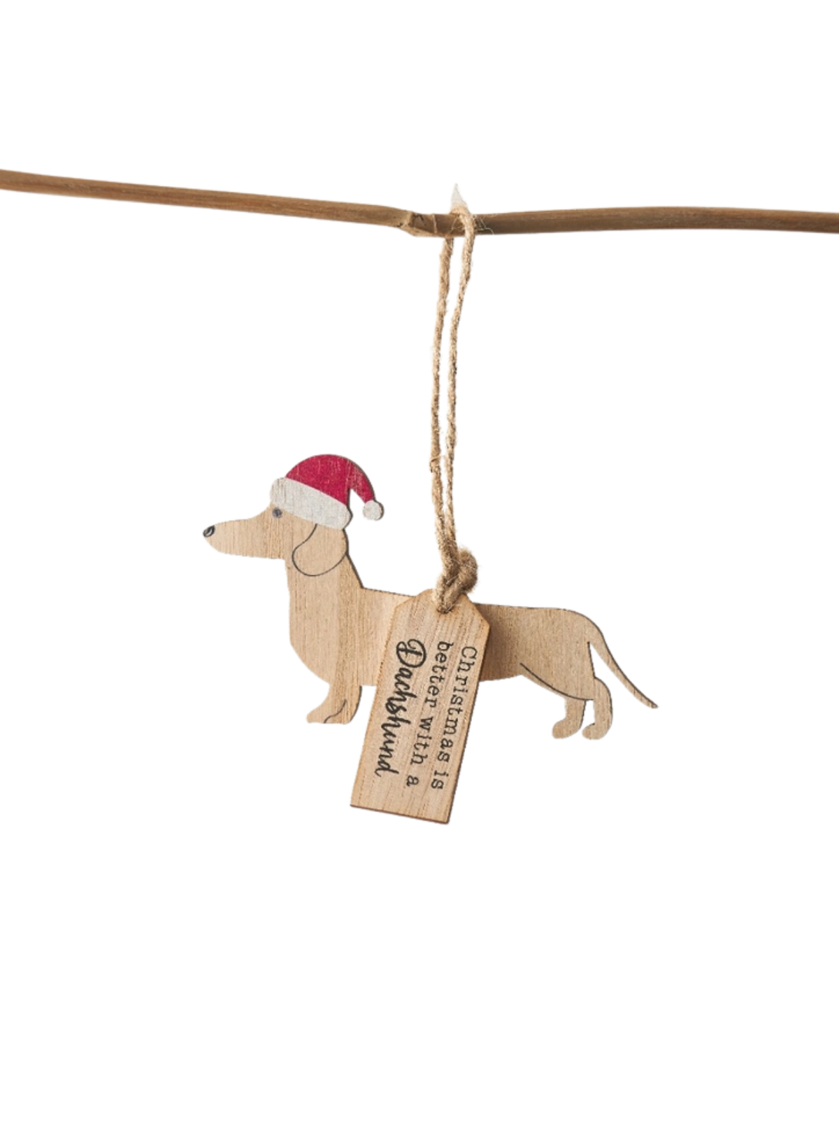 Gainsborough Giftware Christmas Dachshund Silhouette Hanger
