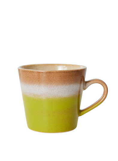 70's Style Cappuccino Mug in Eclipse from HK Living