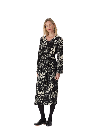 Melting Pot Print Belted Dress from Nice Things