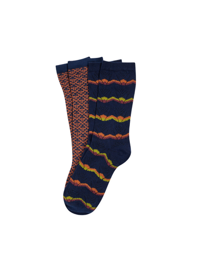 Gift Box Socks Marmora in Blue from King Louie