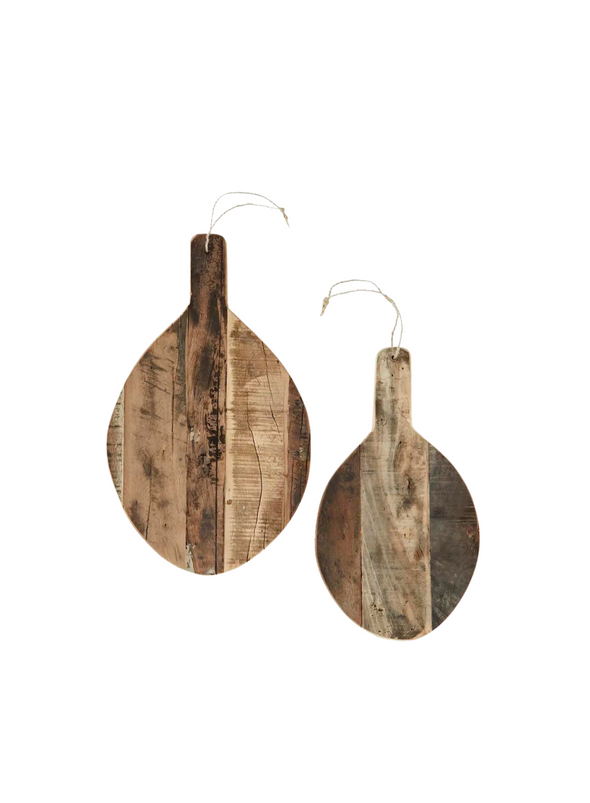 Natural Large Recycled Wooden Tray from Madam Stoltz