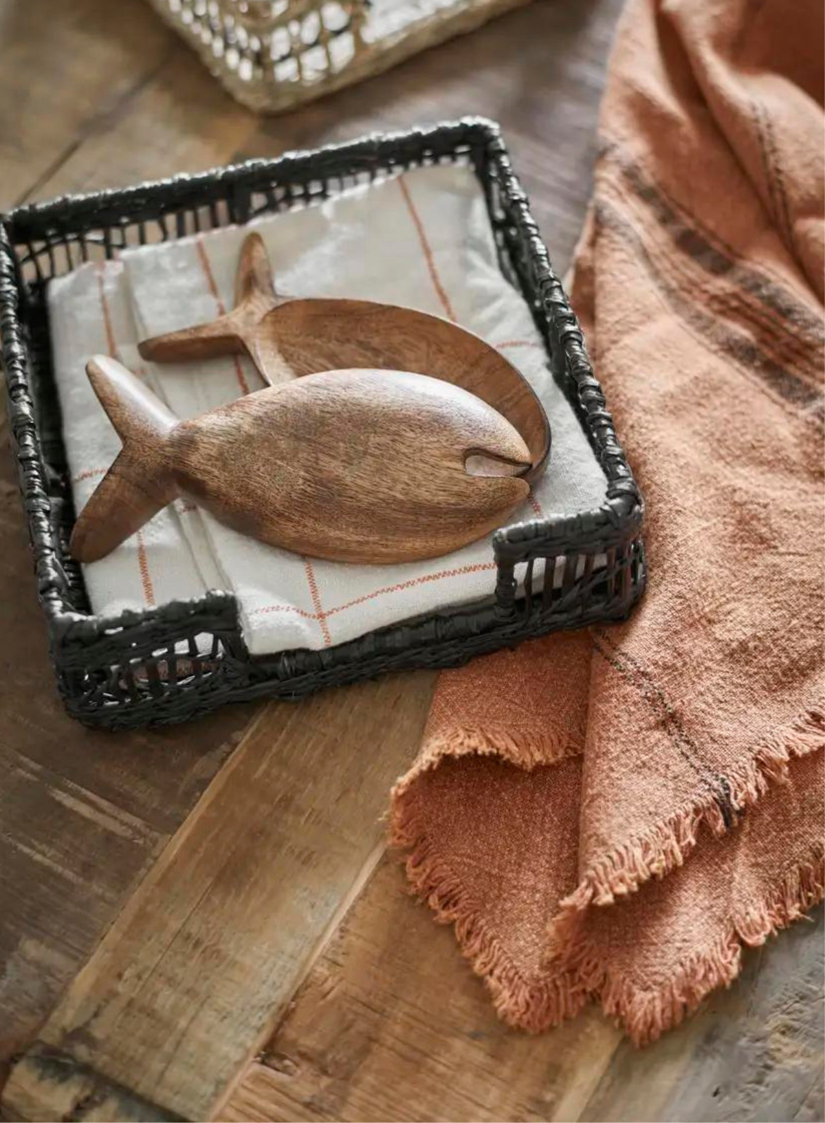 Wooden Fish Serving Set from Madam Stoltz