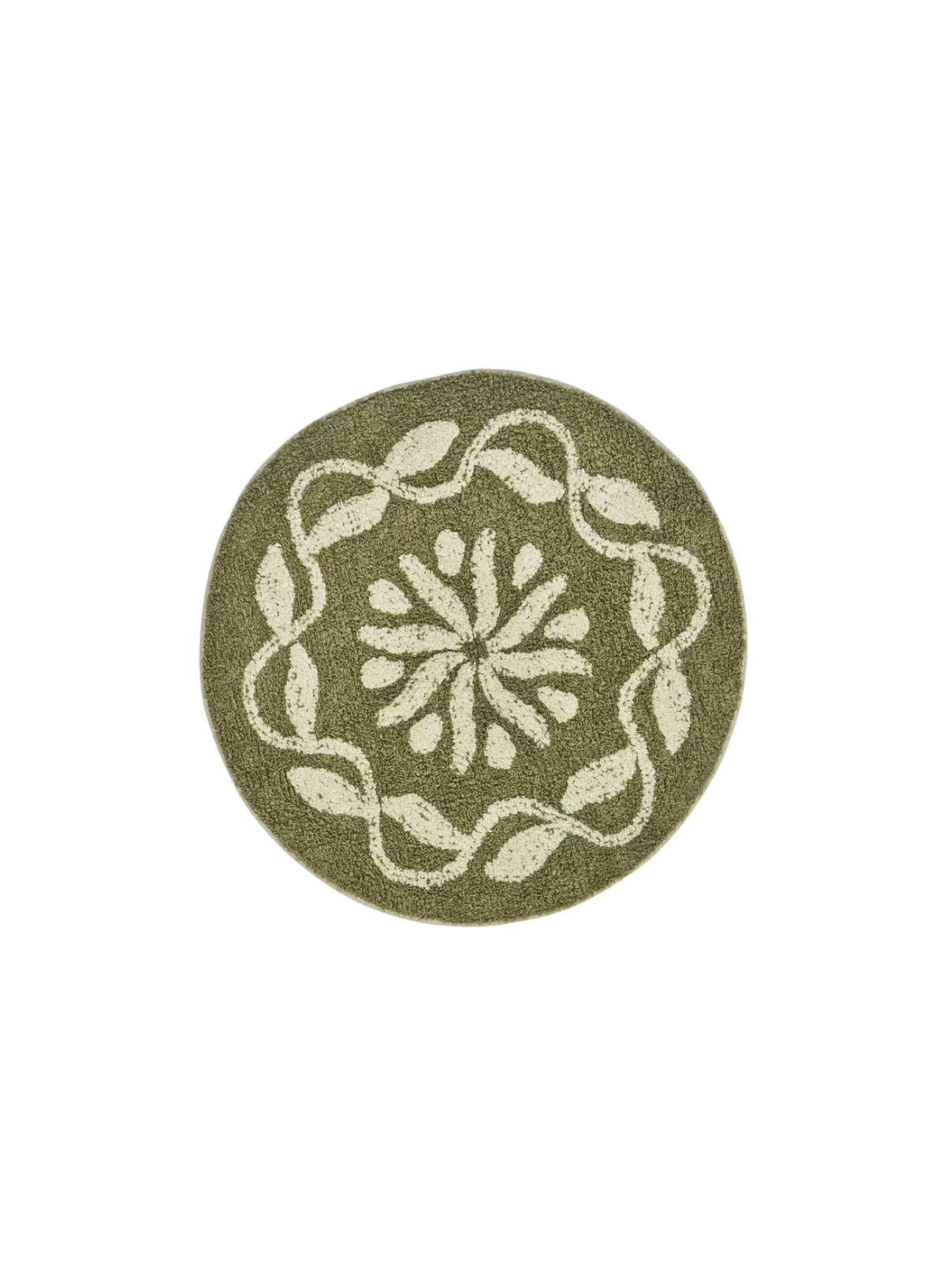 Larry Round Tufted Bath Mat 60cm from Madam Stoltz