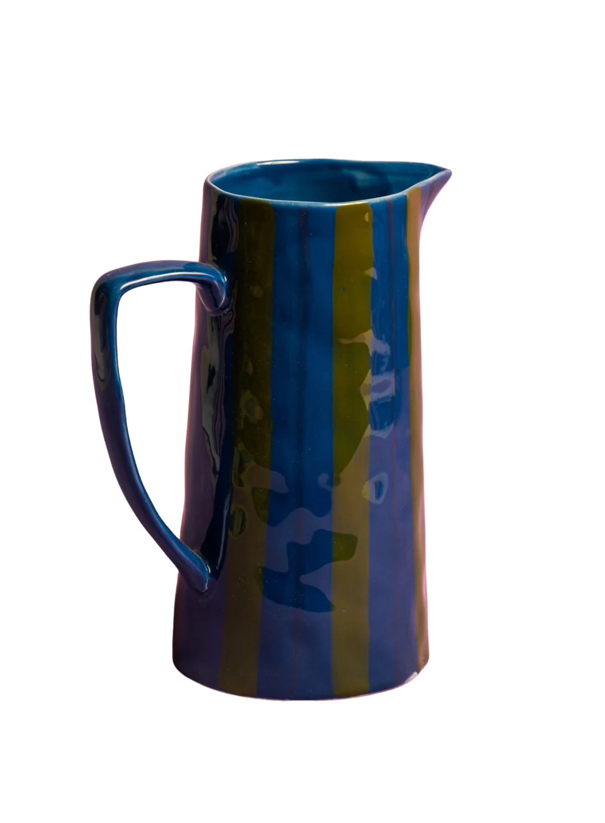 MÆGEN Stripe Jug in Blue/Green