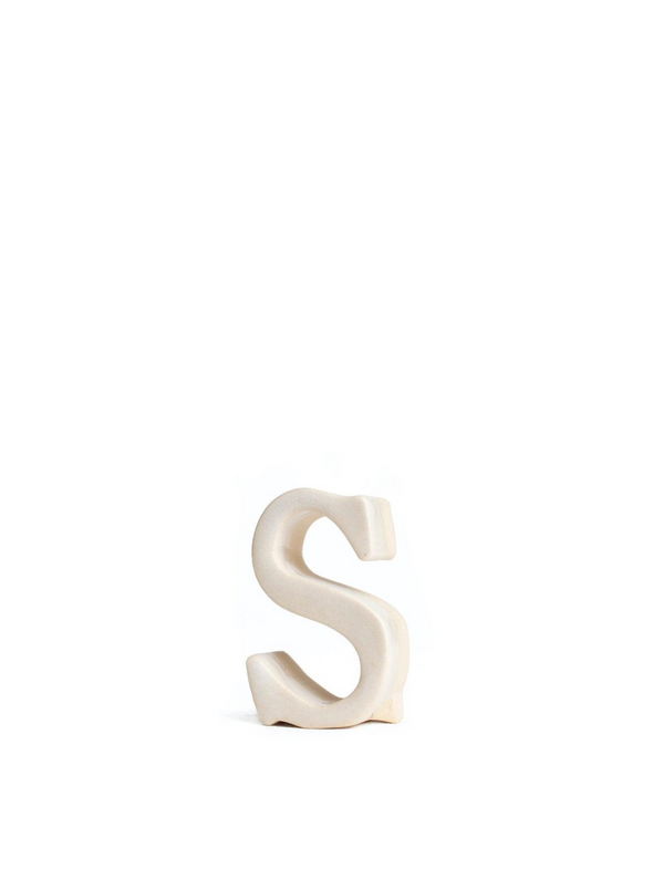 Ceramic Uppercase Letter from MudLOVE