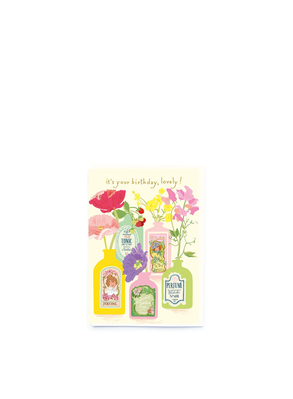Perfume Bottle Birthday Card from Noi
