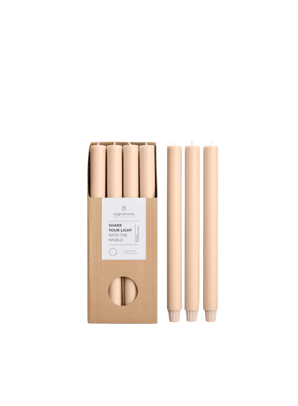 Long Candle in Beige from Original Home