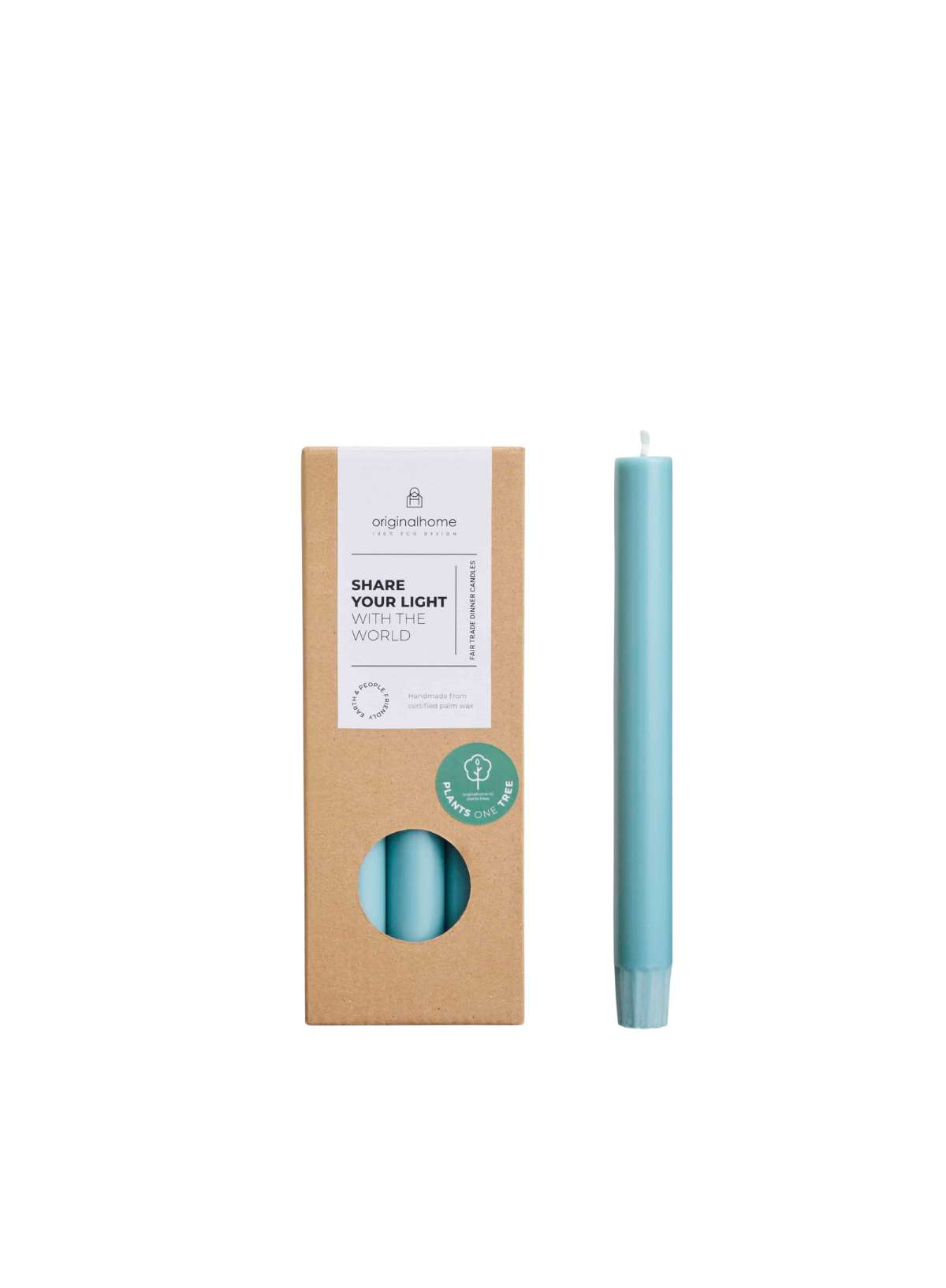 Dinner Candle in Sea Green from Original Home