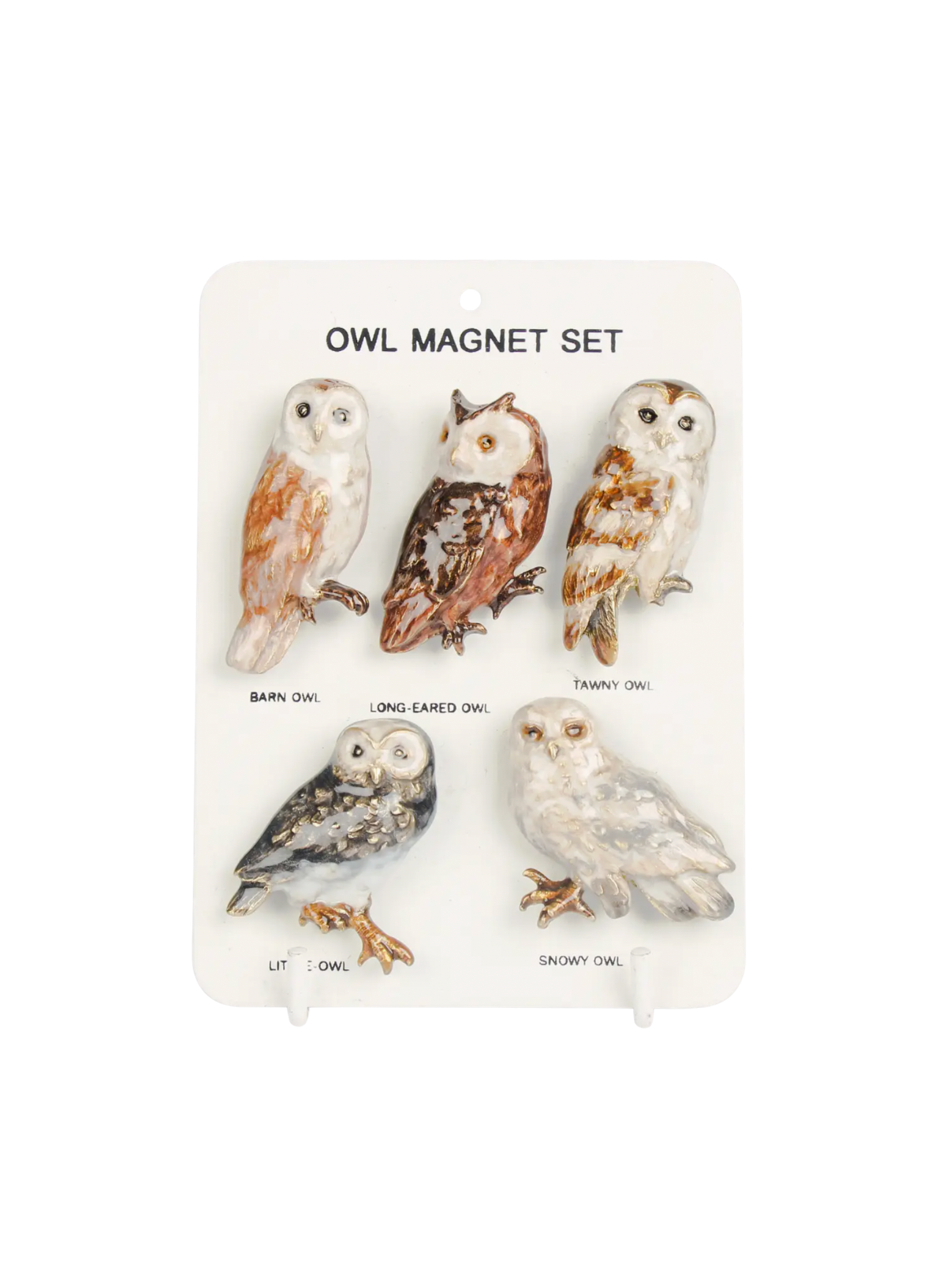 Originals International British Owls Fridge Magnet Set