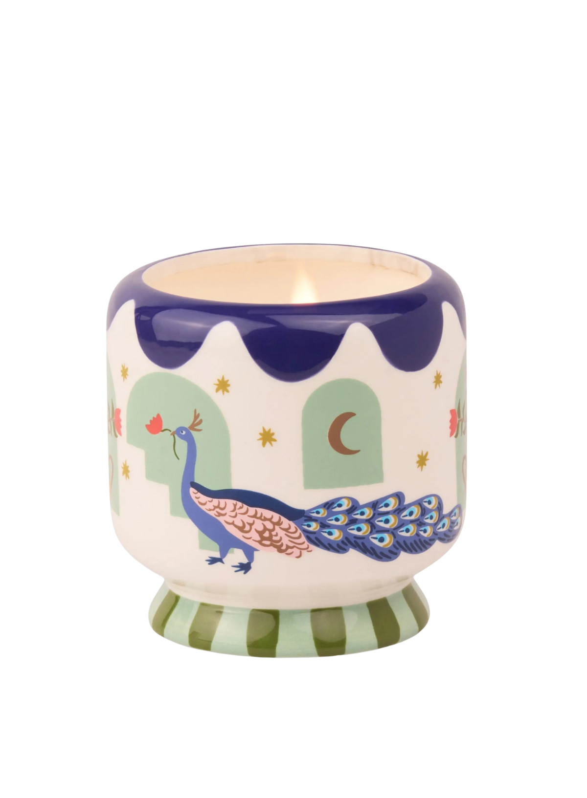 Paddywax A Dopo 8oz Peacock Ceramic Misted Lime Candle