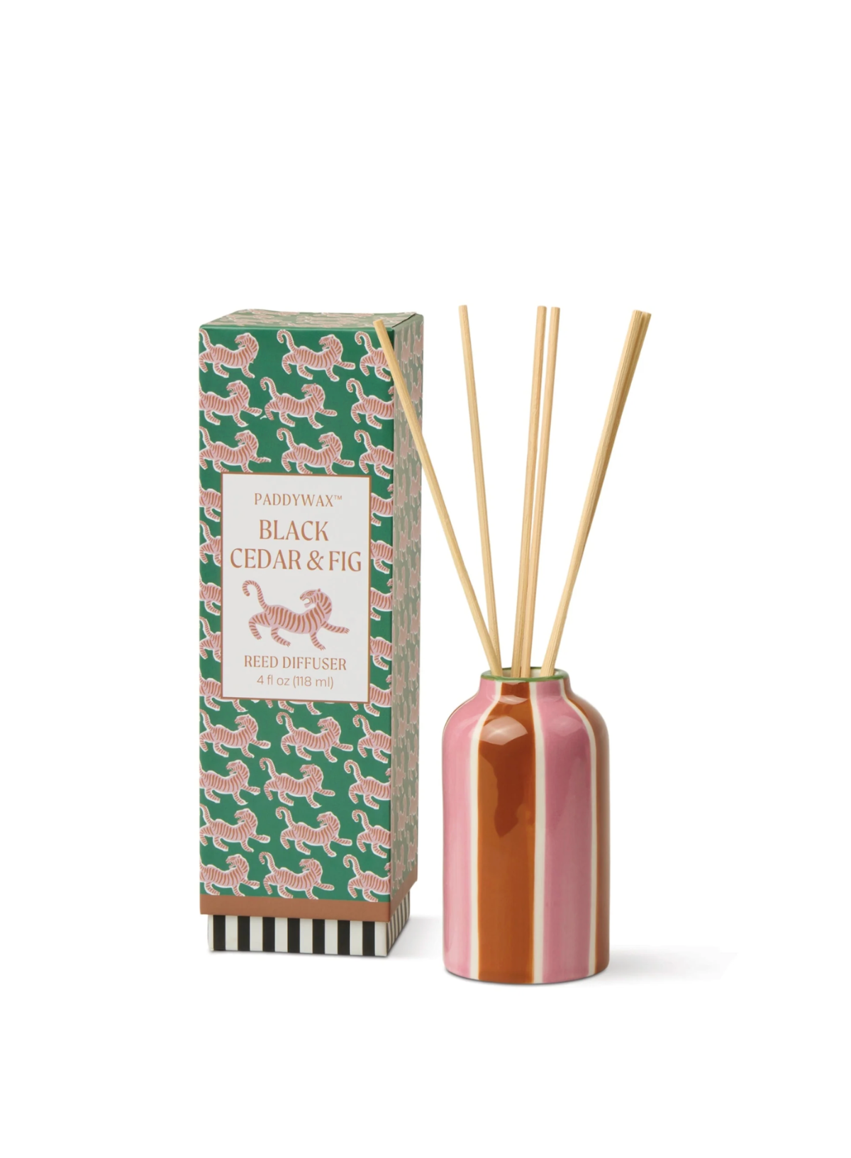 Paddywax A Dopo 4floz Handpainted Diffuser  - Black Cedar & Fig