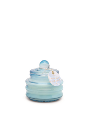 Beam 3oz Cornflower Small Glass Vessel - Fresh Air and Sea Salt from Paddywax