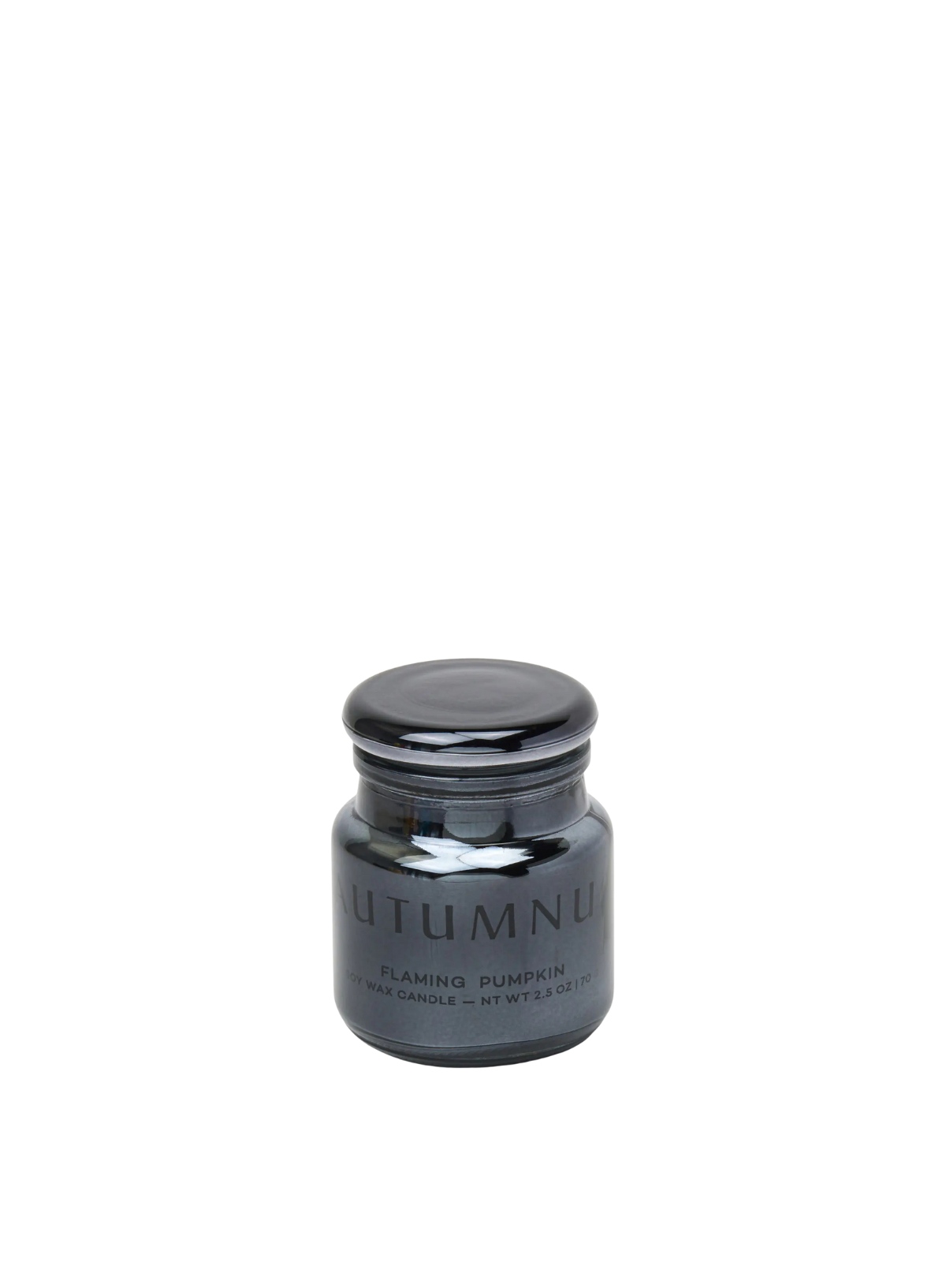 Chroma Autumnus Metallic Glass Candle in Flaming Pumpkin from Paddywax