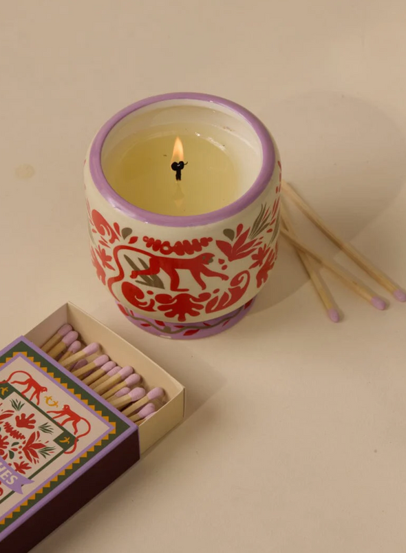 Adopo Jungle Ceramic Candle Coconut & Amber from Paddywax