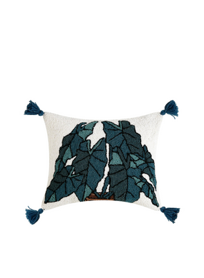 Alocasia W/ Tassels Hook Cushion from Peking Handicraft
