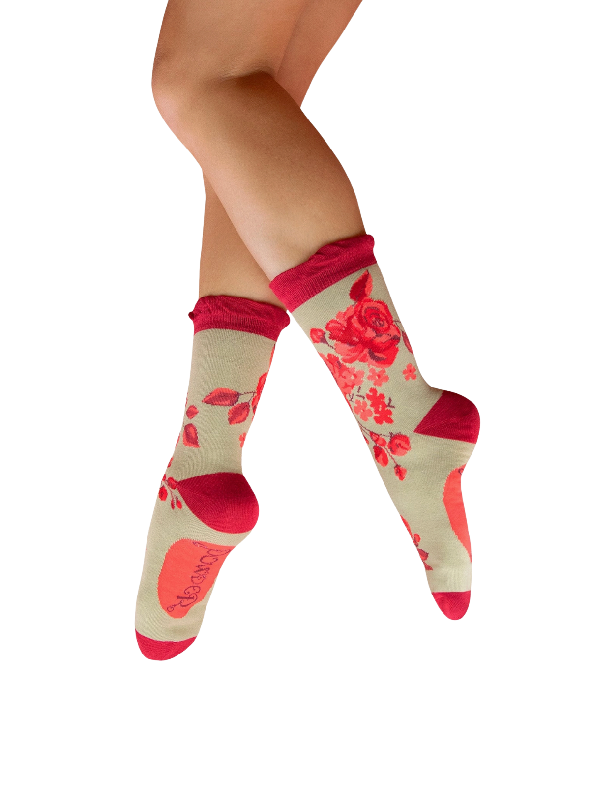 Powder Design Ladies' Ankle Socks - Rouge Blooms