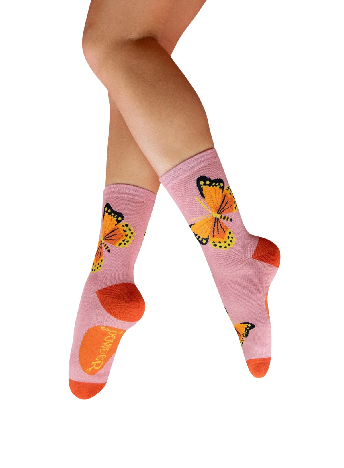 Powder Design Ladies' Ankle Socks Beautiful Butterflies in Rose
