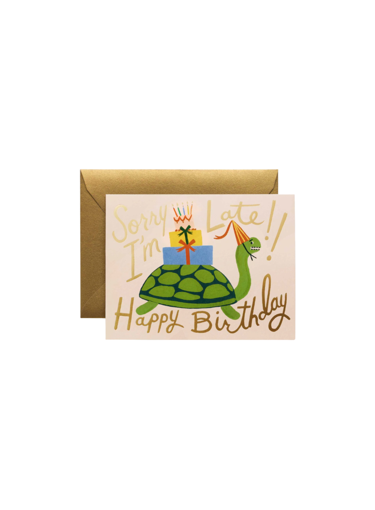 Rifle Paper Turtle Belated Birthday Card