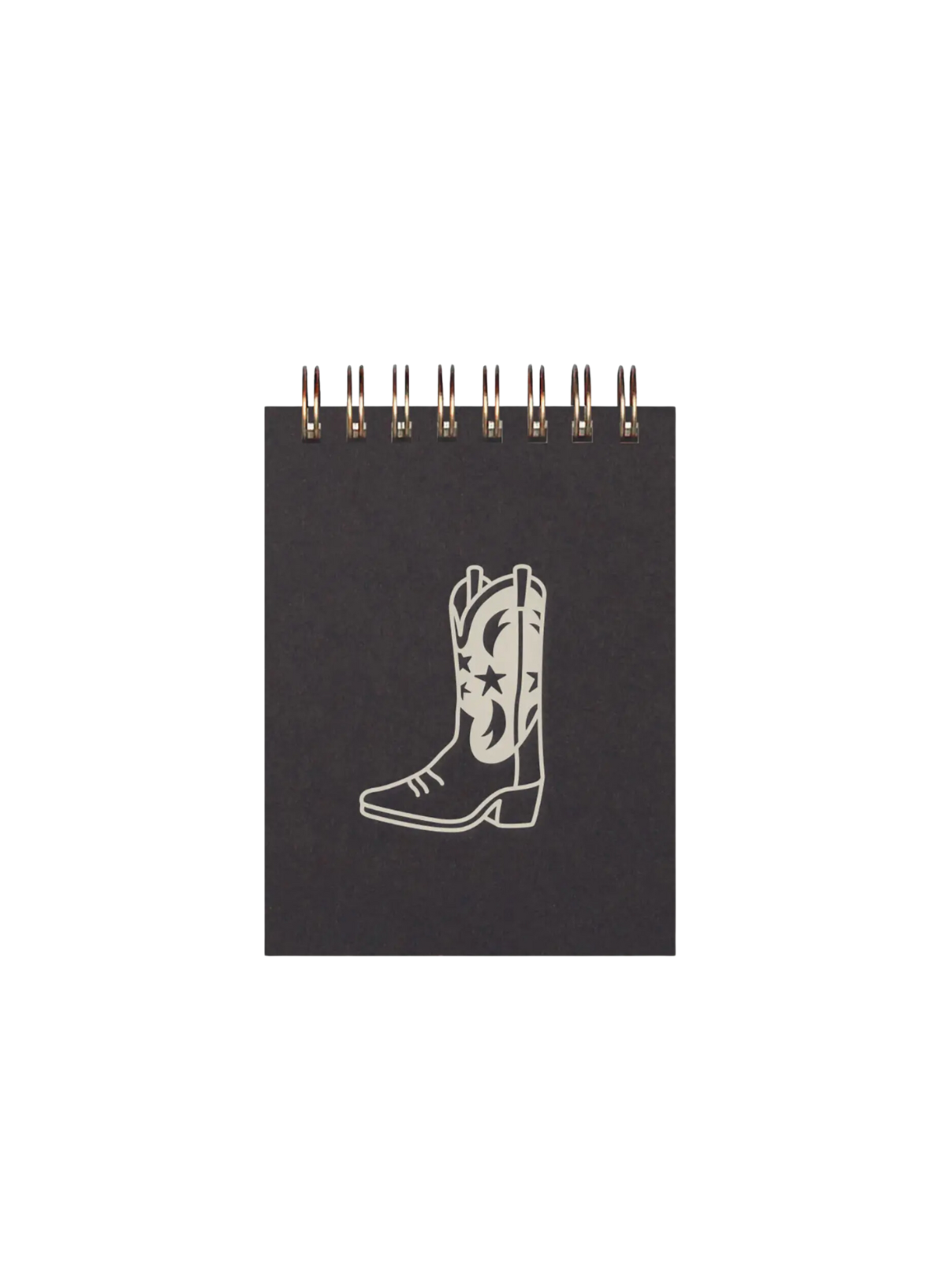 Cowboy Boot Mini Jotter in Grey from Ruff House Print Shop