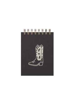 Cowboy Boot Mini Jotter in Grey from Ruff House Print Shop