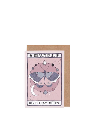 Moth Birthday Vibes Card from Sister Paper Co.